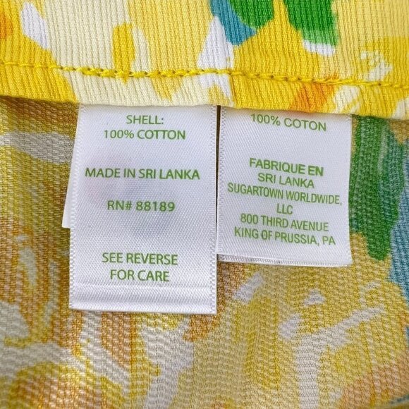 Lilly Pulitzer Deenie Shorts Sunglow Yellow Size 0 Floral - Picture 5 of 8